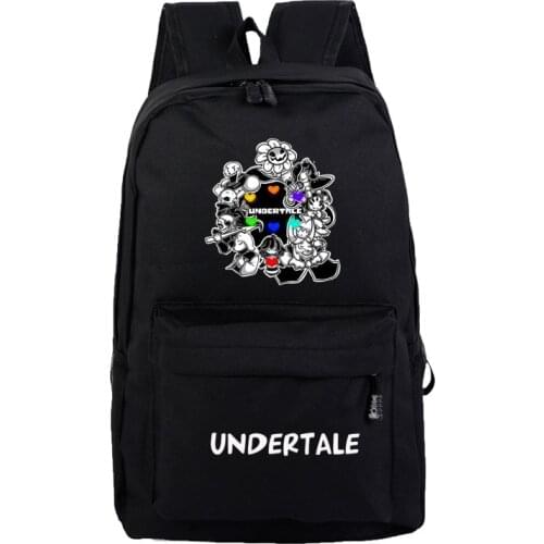 Anime Undertale Papyrus Frisk Sans Cartoon Backpack For Teenagers Bookbag School Bags Women Men Travel Laptop Shoulder Bags