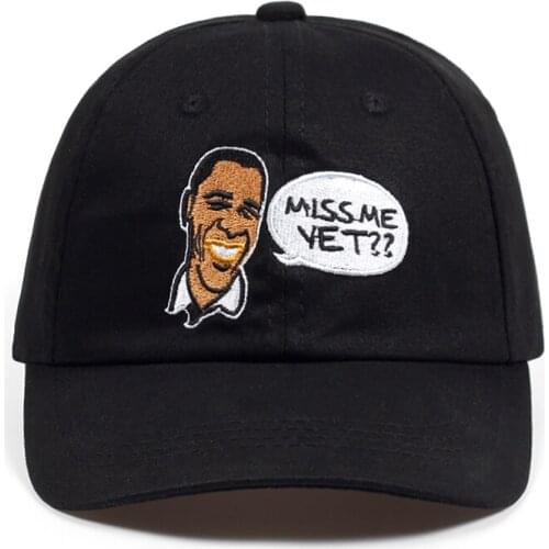Obama Dad Hat 100% Cotton U.S. President Barack Embroidery MissMe Yet Baseball Cap Obama Snapback Caps Hip Hop Bone Unisex