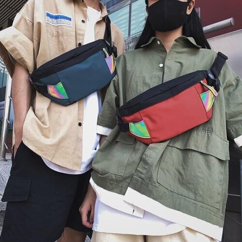 Tide brand chest bag Korean ins popular street hip hop diagonal bag slung casual shoulder bag personalized ladies purse