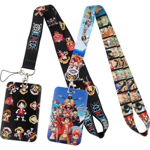 CB368 Cartoon Card Holder Neck Strap with Lanyard Badge Holder Employee Identification Card Bus ID Holder Credit Card Holder
