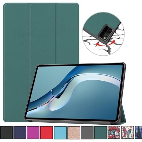 Case for Huawei MatePad Mate Pad Pro 12.6 inch 2021 PU Leather Folding Stand Tablet Cover for Funda Huawei MatePad Pro 12.6 Case