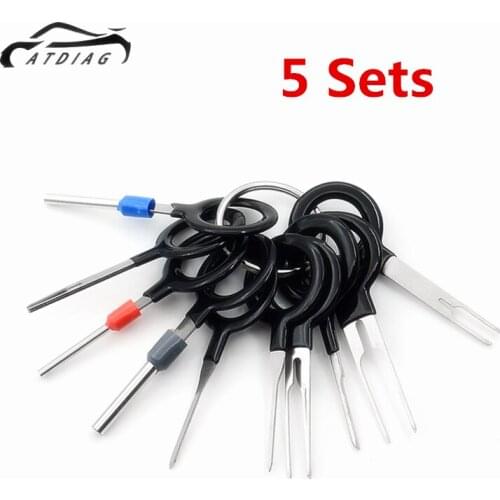 Hot Sale 11PCS Terminal Removal Tool Car Electrical Wiring Crimp Connector Pin Extractor Kit（5 sets