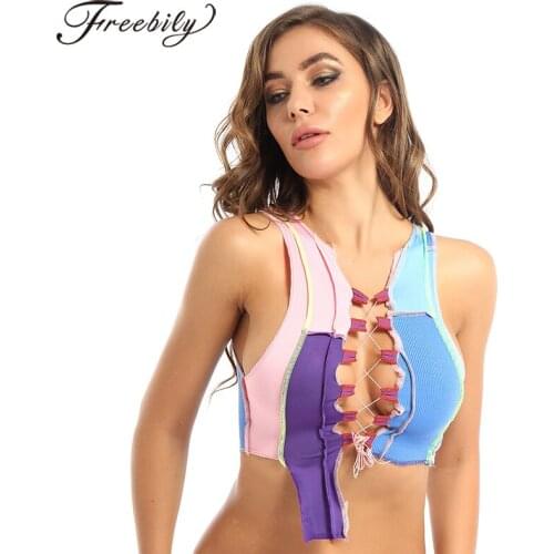 Женские трикотажные майки Freebily China At AliExpress