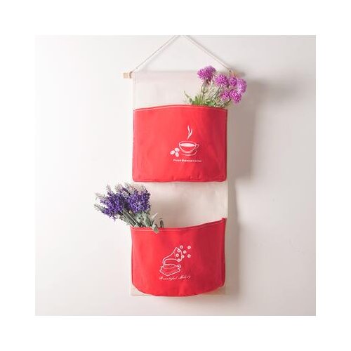Cotton linen storage bag door wall debris storage bag large sorting bag fabric storage bag storage box