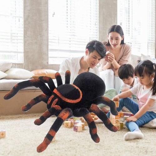 Wall Climbing Spider Remote Control Toys Infrared RC Tarantula Kid Gift Toy Simulation Furry Electronic Spider Toy For Kids Boy