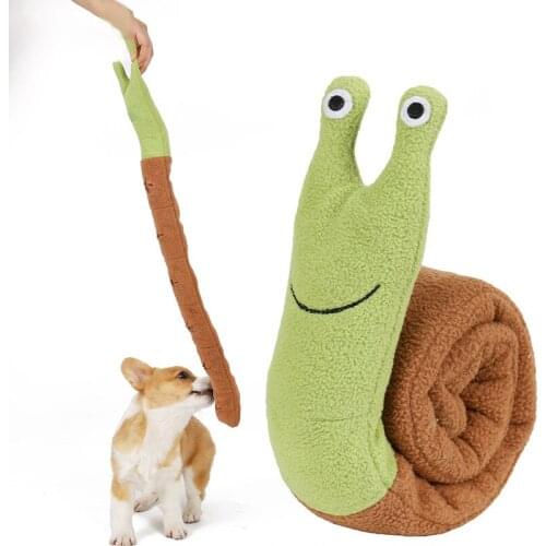 Interactive Dog Puzzle Snails Toys Encourage Natural Foraging Skills Portable Nonslip Pet Snuffle Mat Slow Feeder Easy To Clean