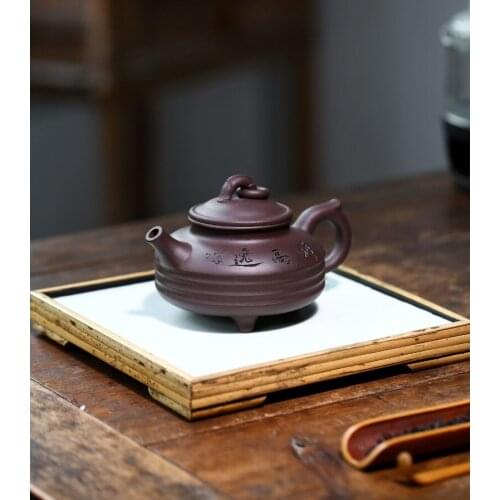 Yu Le China Kettle Ceramic Teapot For Tea Puer Oolong Tea Set Handmade