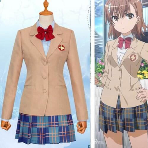 Anime To Aru Majutsu no Index Misaka Mikoto Cosplay Costume Toaru Kagaku no Railgun
