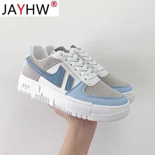 JAYHW New Women Shoes Sneakers Solid Color Casual Walking Sports Female Lady Running Shoes Woman Feminine Zapatillas De Deporte