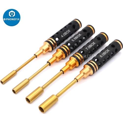 4pcs Hex Screw Driver Bit Set Multi-function Precision Hexagon Screwdriver for Hobby Quadcopter Airplane Helicopter Boat Models