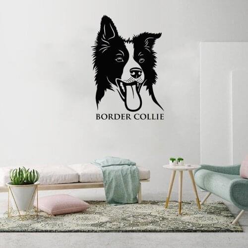 Family Pet Wall Sticker Dog Pets Shepherd Wall Decal Vinyl Home Decor For Pet shop Living Room Revocable DW11012