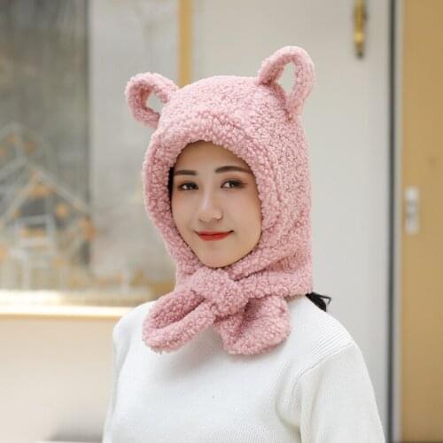 2021 New Winter Hats Women Knitting Hat Caps Snow Girls Thick Warm Ear Protector Bomber Fur Hats Bonnet Cap