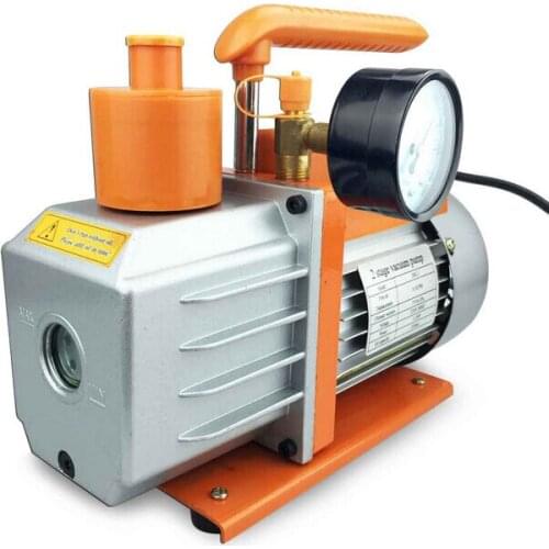 Single Stage 9/8 CFM 3/4HP Rotary Vacuum Pump Air Conditioning 110V/220V+ Precision Gauge for Large Cold Storage