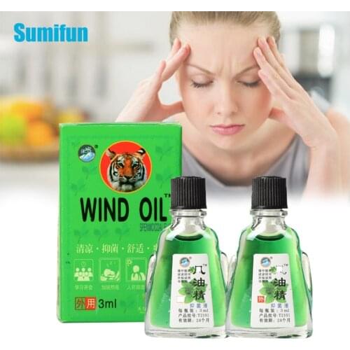 3ml Tiger Balm Refreshing Oil For Headache Dizziness Medicinal Oil Pain Rheumatism Abdominal Pain Fengyoujing With Box C2104