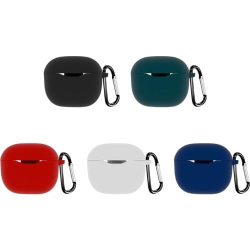 Shockproof Soft Silicone Case Cover Compatible with-JBL Tune T120TWS/T125TWS Charging Case Anti-fall Earbuds Accessory