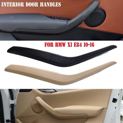 Car Interior Inner Door Card Handles Pull Carrier Covers Plastic For BMW X1 25dX/X1 25iX 2010-2016 Plating Color