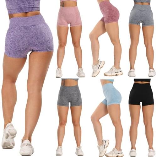 High Waist Energy Seamless Yoga Shorts Fitness Workout Clothing Push Up Hip Gym Shorts Sports Running Women Gym Leggings