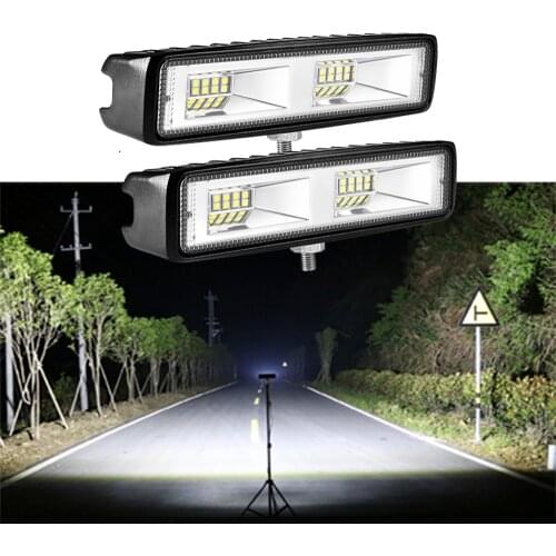 LED Headlights 12-24V For Auto Motorcycle Truck Boat Tractor Trailer Offroad Working Light 48W LED Work Light Spotlight