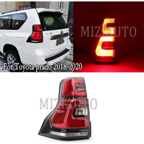 MIZIAUTO LED Rear Tail Light For Toyota prado 2018 2019 2020 Tail Turn Signal Brake Stop Lamp Car Accessories High Quality