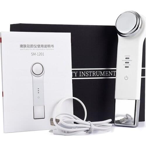 Sonic Face Massager Ion Vibration Massage Face Lifting electric Warm Therapy Massager Face Cleaner Wrinkle Removal Device