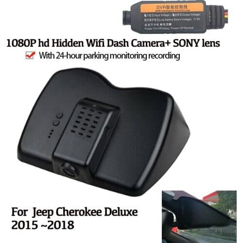 NEW Car Hidden HD 1080P Wifi Recorder Dash Cam Camera For JEEP Cherokee Deluxe 2015 2016 2917 2018 Novatek 96658 High quality