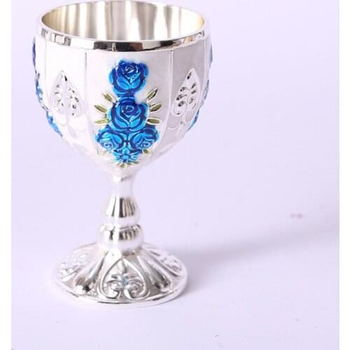 30ML Retro Creative Small Beverage Wine Cup Gold European Style Home Bar Alloy Eco-friendly Glassware & Drinkware Bar Tools