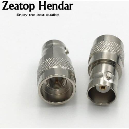 10Pcs New Type Brass SMA Male Jack to BNC Female Plug Straight RF Coaxial Adapter for Interphone Connector