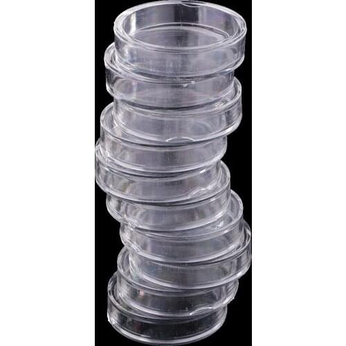 20 Pieces Plastic Applied Clear Round Cases Coin Storage Capsules Holder Many Sizes