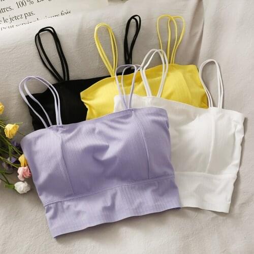 2021 New Camisole Women White Tank Top Sexy Summer Boho Short Camis Cropped Tops Women Inner Tank Top Female Streetwear