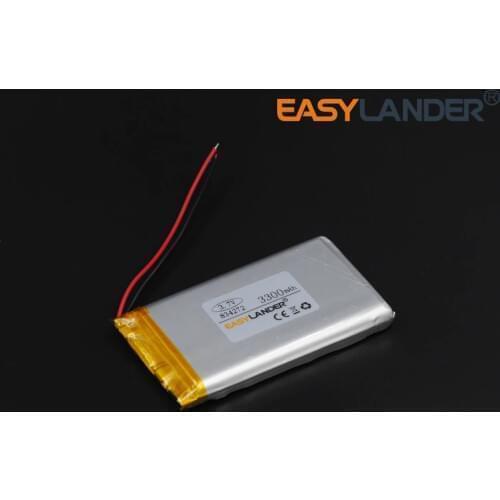 3.7V 3300mAh 834272 Rechargeable li-Polymer Li-ion Battery For bluetooth headset GPS PSP PDA MP3 MP4 Mobile Phone