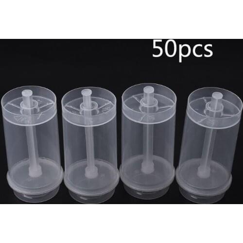 50PCS Cake P op Push Ups Push Po p Containers,Clear Push Po ps with Lids