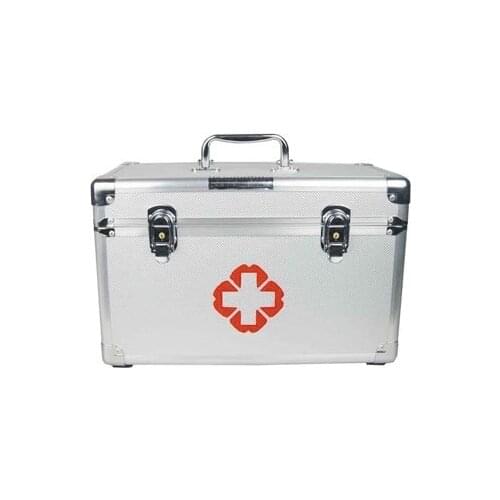 First Aid Box, Doctor Medicine Multi-Layer Family Medicine Home Health Box with Lock, Corner Bracket