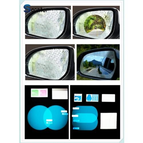2PCS car rearview mirror anti-fog film rain film For Toyota Tacoma Tercel Tiara Van Venza Yaris Hiace Prius V Hilux Land Cruis