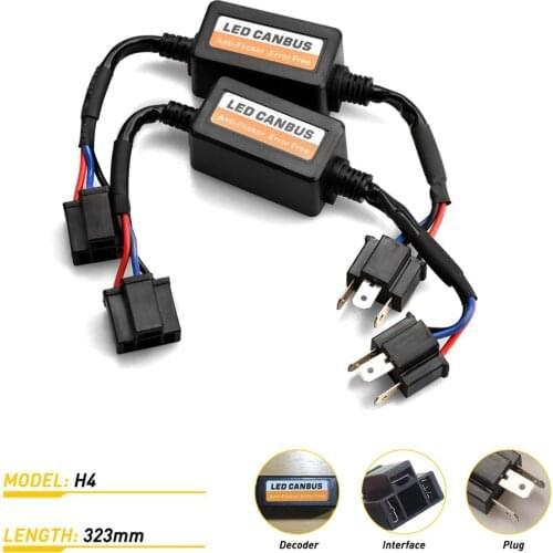 Auxito H7 LED Canbus Decoder For Car Led Headlights H8 H11 9005/HB3 9006/HB4 H4/9003 Warning Canceller Error Free Load Resister