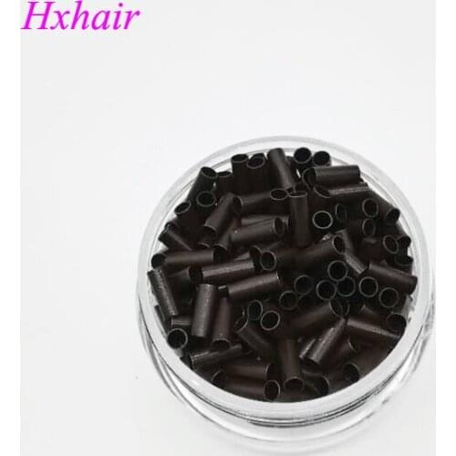 Freeshipping - 2000pcs 2.8mm Copper Tube Micro Rings / Links Beads / Black D-Brown Brown L-Brown Blonde