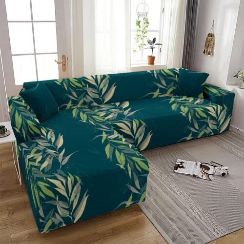 Sofa Cover For Living Room Stretch Printed Sofa Slipcover L Shape Corner Sofa Covers Funda Sofa Elastic Couch Cover 1/2/3/4-Seat