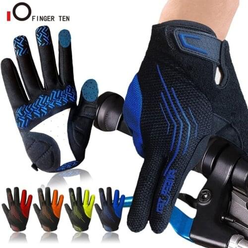 New Touchscreen Breathable Cycling Gloves Full Finger for Men Women MTB Bike Bicycle Fitness Workout Sports