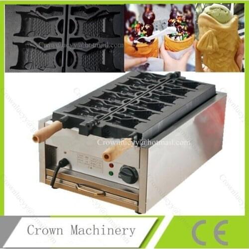 Electric ice cream fish waffle maker machine /waffle making machine