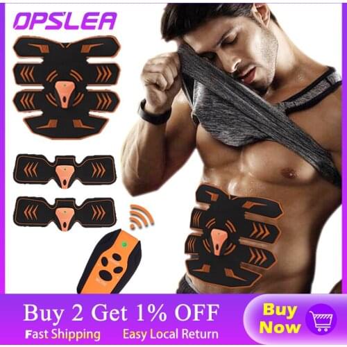 EMS Muscle Stimulator Lifting Buttock Abdominal Trainer Hip Trainer Body Slimming Remote Control Abdominal Muscle Belt Unisex