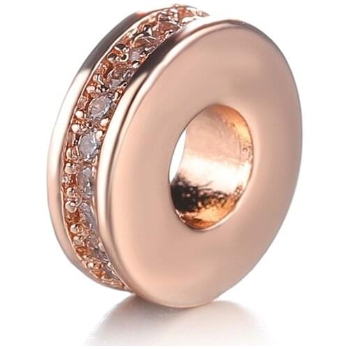 Women Needlework Jewelry Findings 9mm Metal Spacers Beads Accessories For 8mm 9mm 10mm Natural Stones Beadwork Jewelry Making