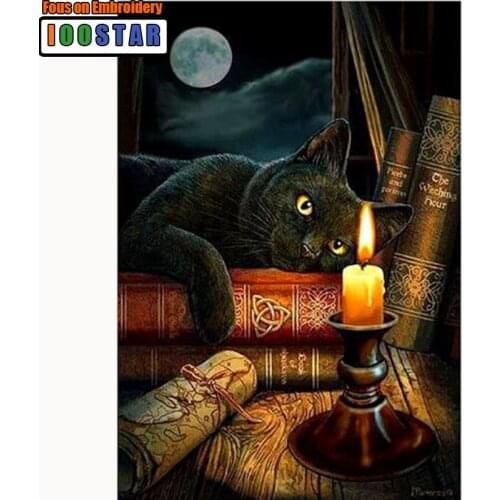 Full Square/round Drill 5D DIY Diamond Painting "Black cat" 3D Embroidery Cross Stitch Mosaic Rhinestone Home Decor Gift