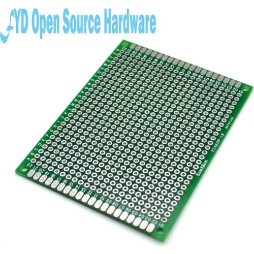 3pcs 6x8CM Double HASL breadboard Universal board PCB board fiberglass material thick1.6MM