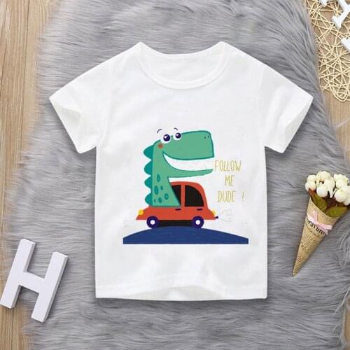 Summer Children Clothing Boys T Shirt Cotton Dinosaur Short Sleeve T-shirt Kid Boy Casual Cute T-shirt 1-10 Years Shirt camiseta