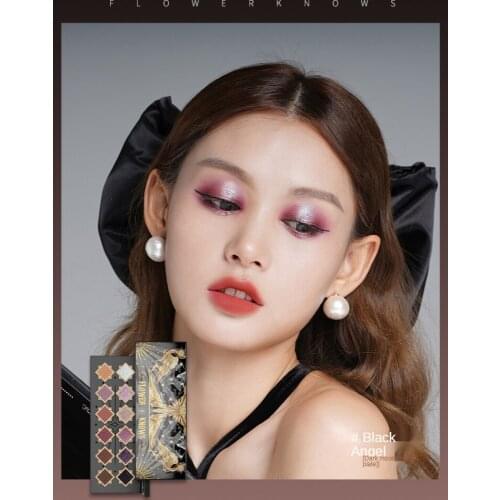 Little angel twelve-color eye shadow disc pearly matte hundreds of dizzy dyed chameleon