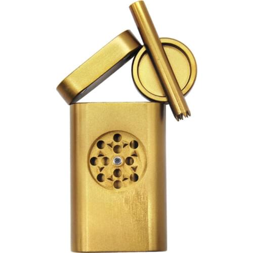 Metal Tobacco Grinder With Tobacco Case Pinch Hitter Grind Dugout Aluminum Pipe and Storage Room Case Smoking Pipe all in one