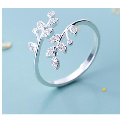 Fashion Female Zircon Leaf Finger Rings For Women Lover Wedding Jewelry Party Trendy Statement Rings Wholesale