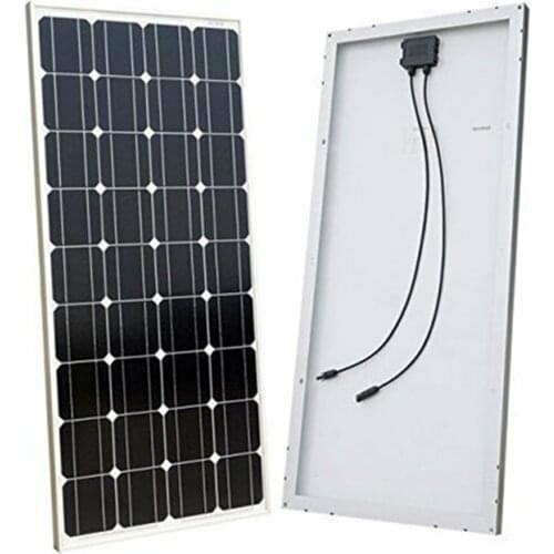 100W 18V Monocrystalline Solar Panel for 12V Battery RV Boat , Car, Home Solar Power 100W solar energy system solar cell panel