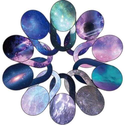 Starry Sky Pattern WebCam Camera Cover Laptop Stickers for Laptops Macbook Smart Phone Privacy Protection Shutter Slider Sticke