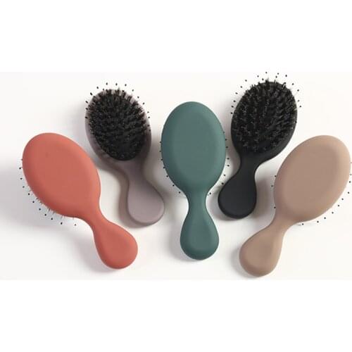 New Portable Pocket Hair Comb Salon Styling Hairbrush Shampoo Brush Massager Hair Comb Bristles Comb Fashion Styling Tool Health