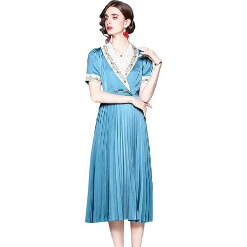 Синие летние платья Oceanqiong China At AliExpress